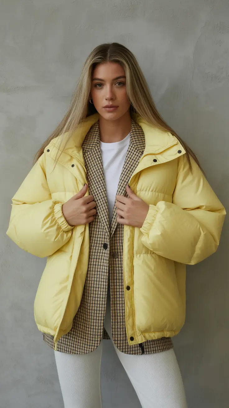 February outfits ideas 2026 - Layered Yellow Warmth
