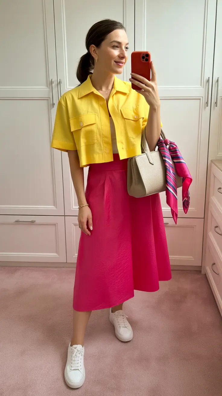 every day spring outfits 2026 - Bright Sunshine Tones with Playful Balance