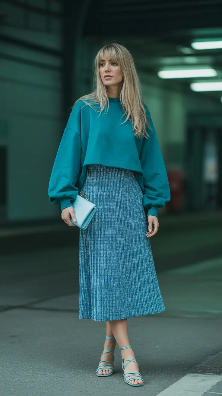 spring fashion outfits 2026 women Cool-Toned Monochrome with Textured Ease