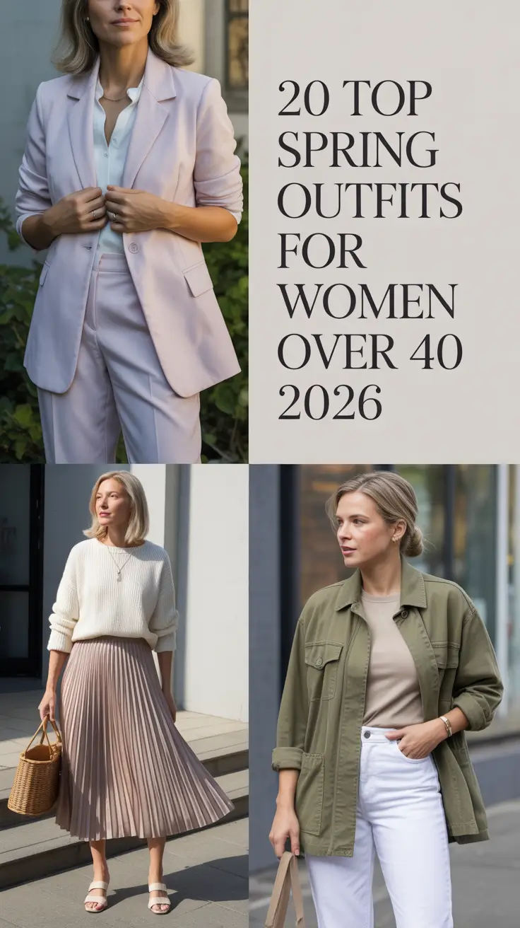 Top Spring Outfits for Women Over 40 2026: Chic, Trendy & Casual Style Inspiration
