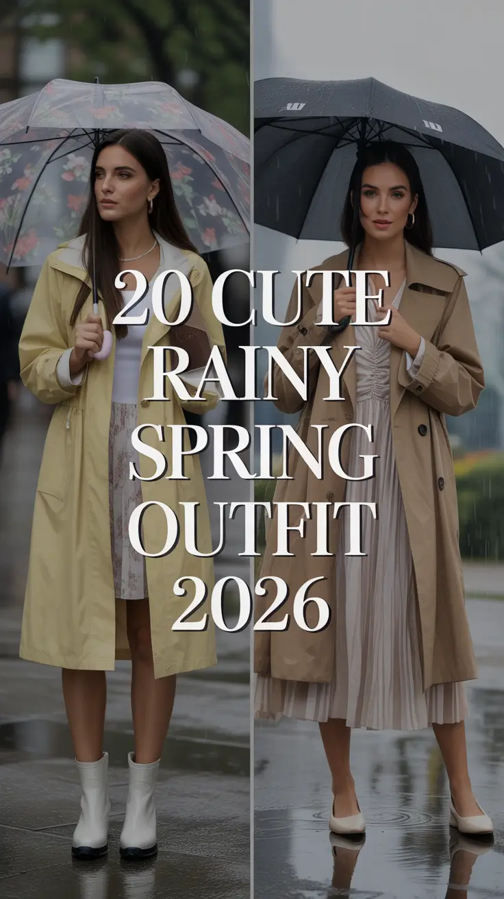 Cute Rainy Spring Outfit 2026: Chic & Cozy Inspiration for Every Day of the Season