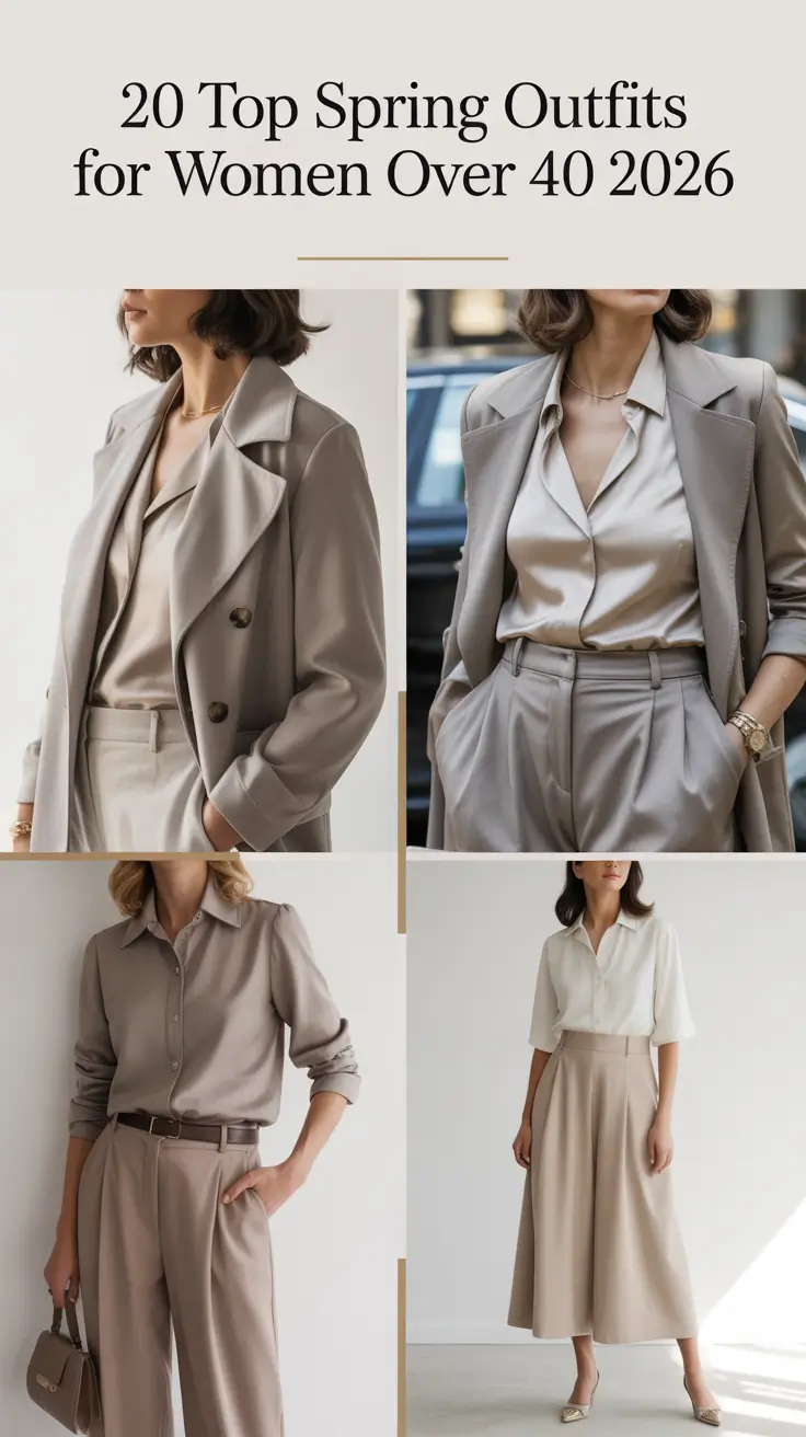 Top Spring Outfits for Women Over 40 2026: Chic, Trendy & Casual Style Inspiration