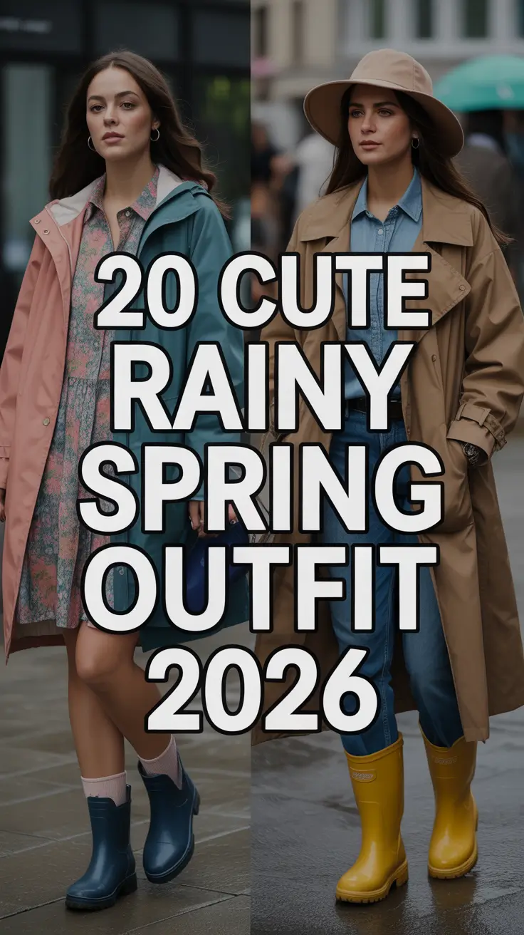 Cute Rainy Spring Outfit 2026: Chic & Cozy Inspiration for Every Day of the Season