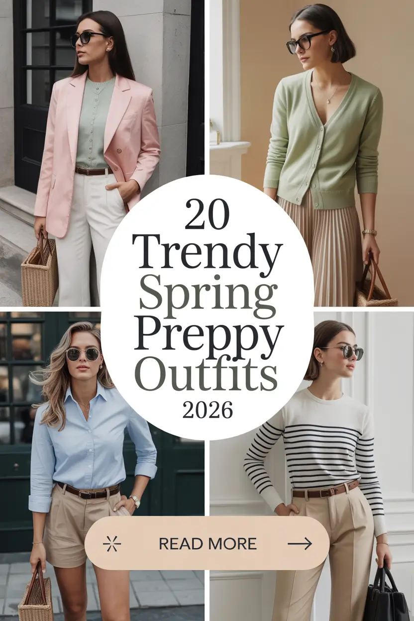 Trendy Spring Preppy Outfits 2026: Fresh Southern Prep Style Inspo for Women