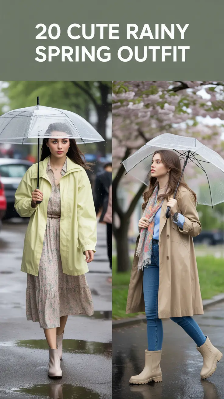 Cute Rainy Spring Outfit 2026: Chic & Cozy Inspiration for Every Day of the Season
