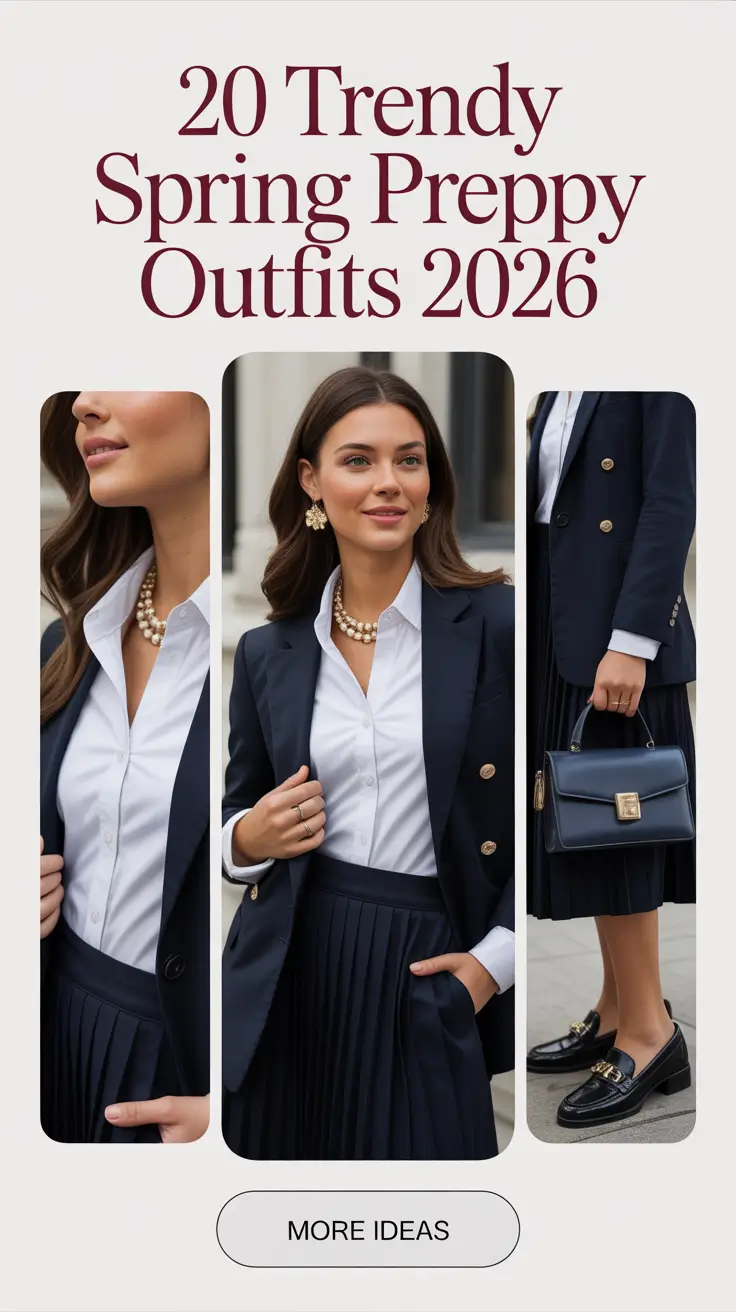 Trendy Spring Preppy Outfits 2026: Fresh Southern Prep Style Inspo for Women