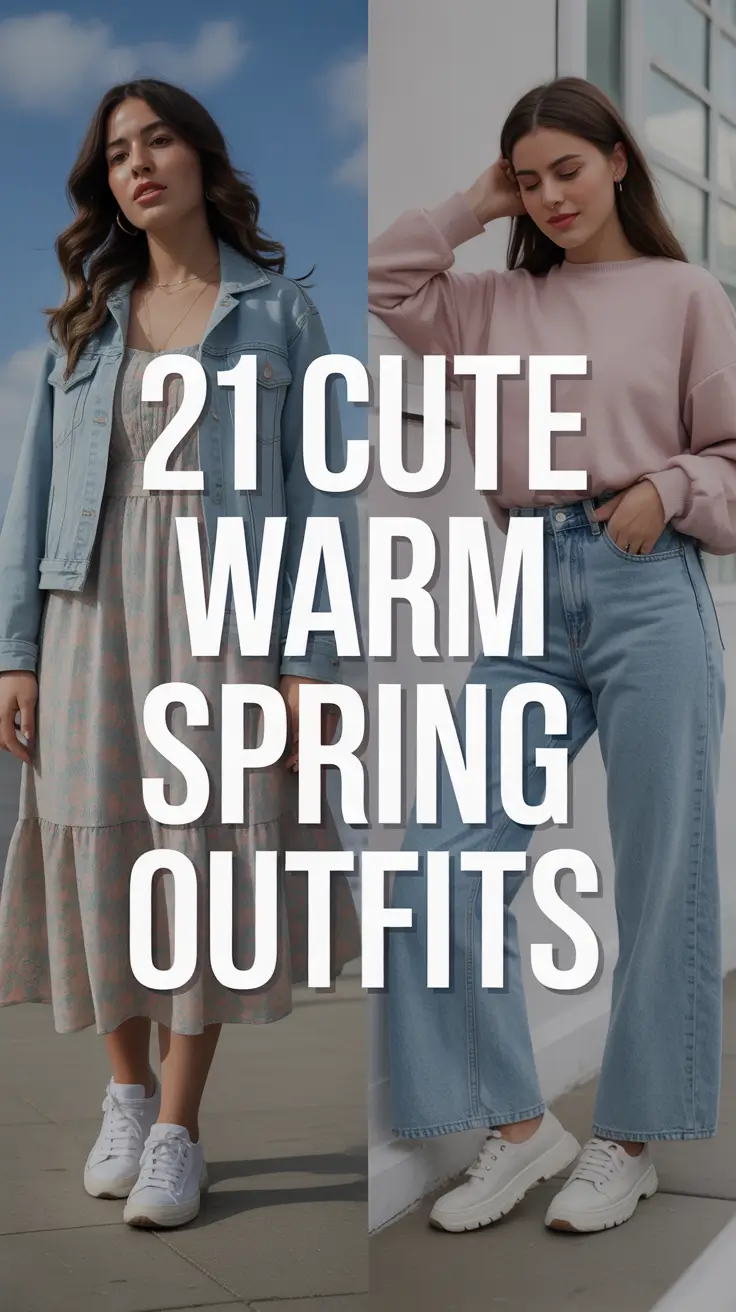 Cute Warm Spring Outfits 2026 – Aesthetic Ideas, Color Palettes and Casual Inspo