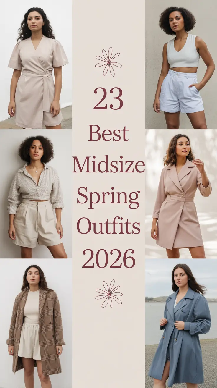 Best Midsize Spring Outfits 2026: Fresh Ideas for Stylish, Cute & Casual Looks