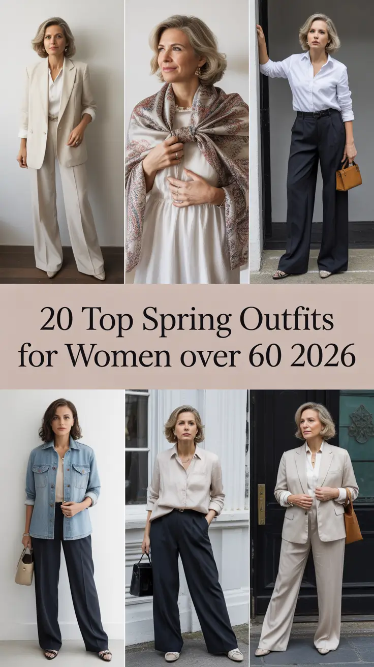 Top Spring Outfits for Women Over 60 2026: Fresh, Classy & Casual Looks for the New Season