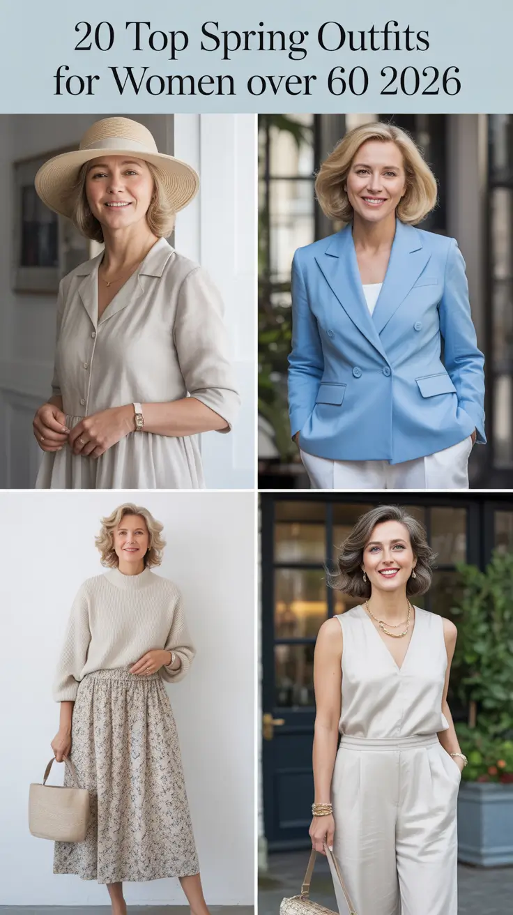 Top Spring Outfits for Women Over 60 2026: Fresh, Classy & Casual Looks for the New Season