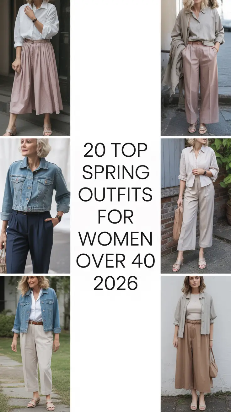 Top Spring Outfits for Women Over 40 2026: Chic, Trendy & Casual Style Inspiration