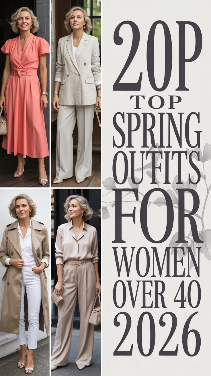 Top Spring Outfits for Women Over 40 2026: Chic, Trendy & Casual Style Inspiration