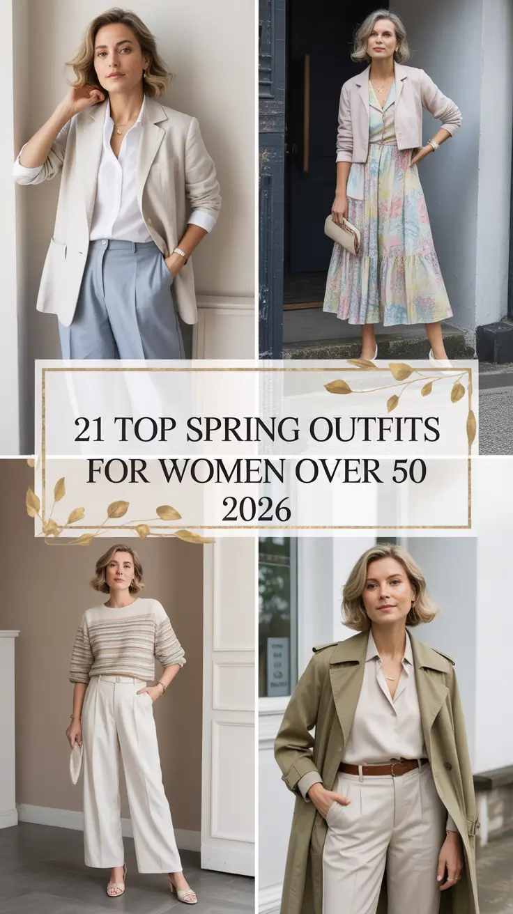 Top Spring Outfits for Women Over 50 2026: Fresh, Stylish & Age-Confident Looks for the New Season