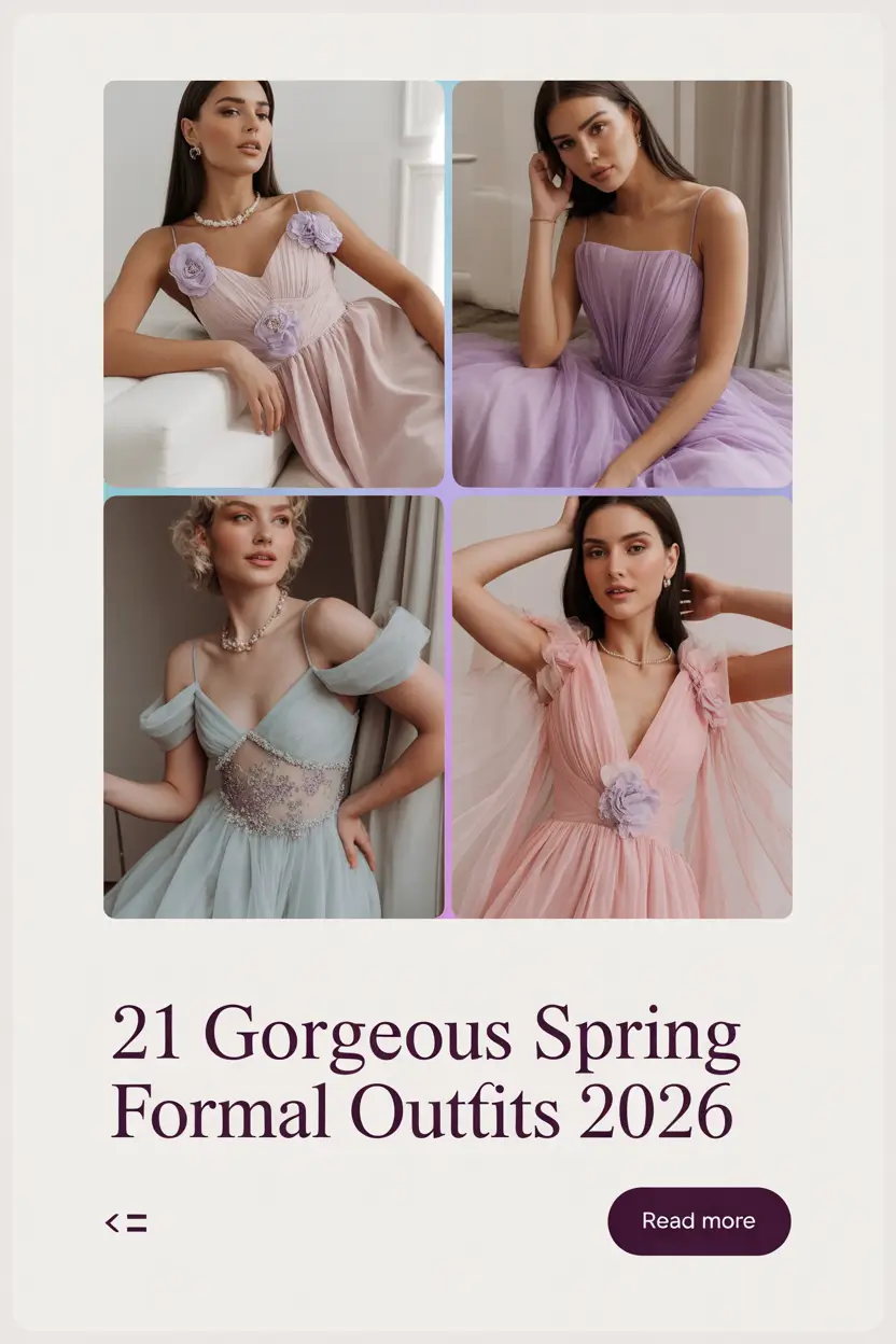 Gorgeous Spring Formal Outfits 2026: Elegant Ideas for Women of Every Style