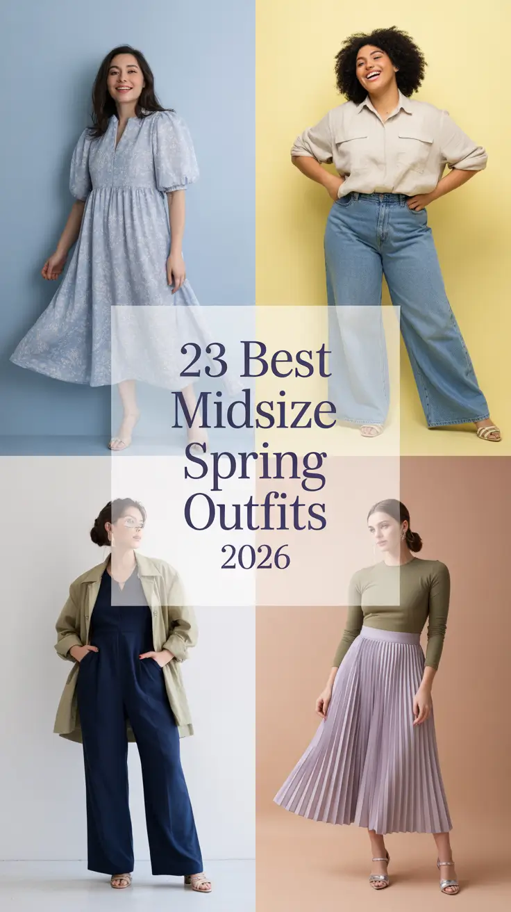 Best Midsize Spring Outfits 2026: Fresh Ideas for Stylish, Cute & Casual Looks