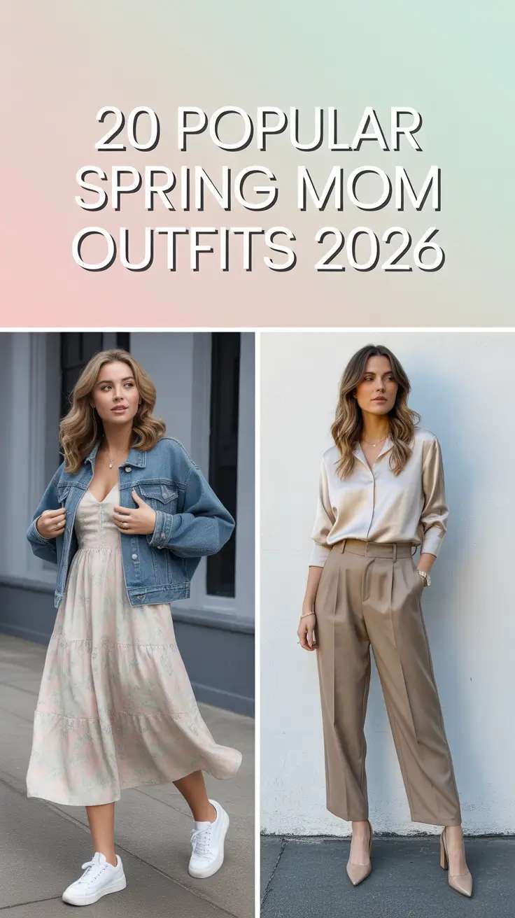 Popular Spring Mom Outfits 2026: Fresh, Comfy & Trendy Ideas for Effortless Style