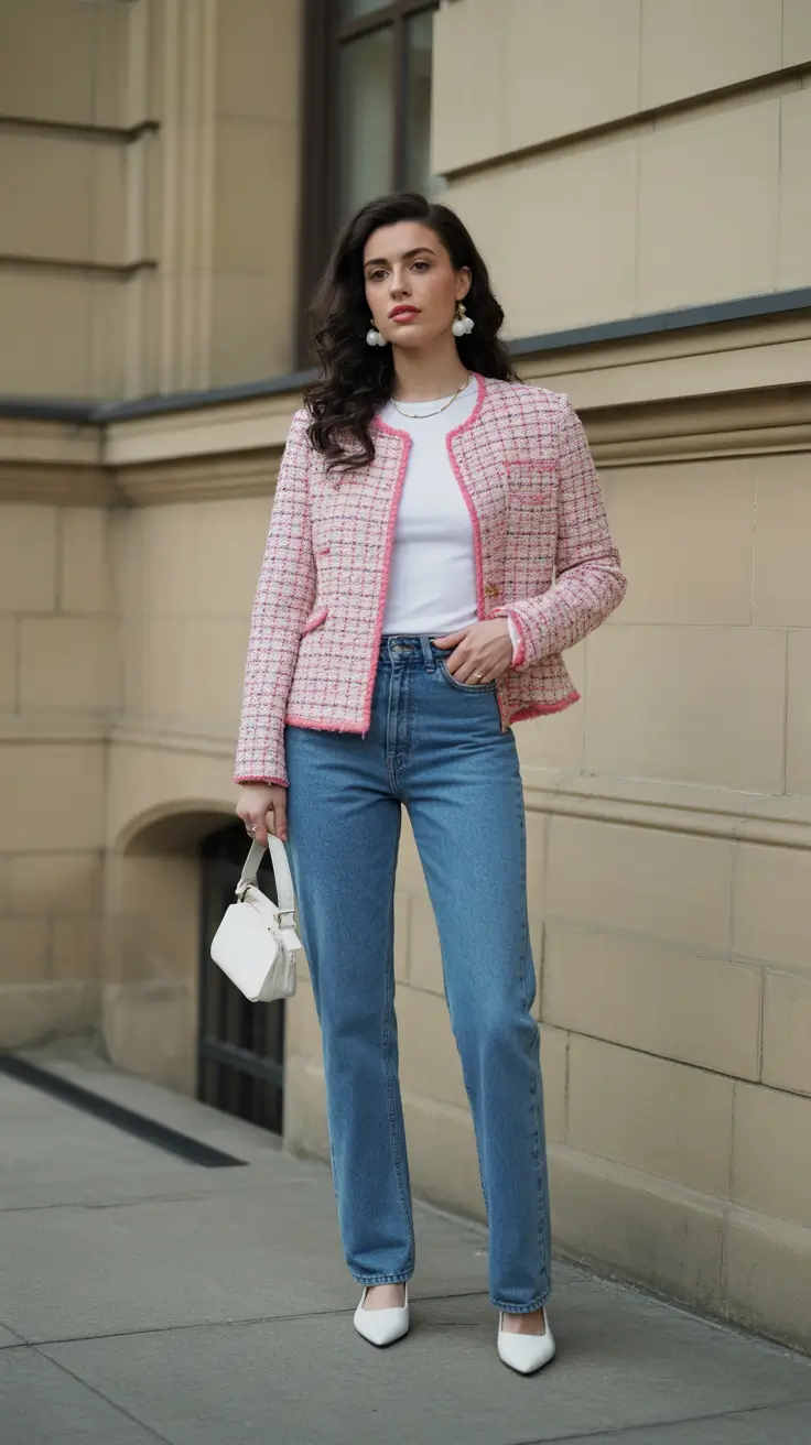 popular spring mom outfits 2026 - Classic Tweed for Elevated Spring Polish