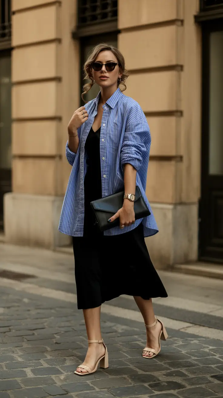 popular spring mom outfits 2026 - Relaxed Button-Down With Effortless Elegance