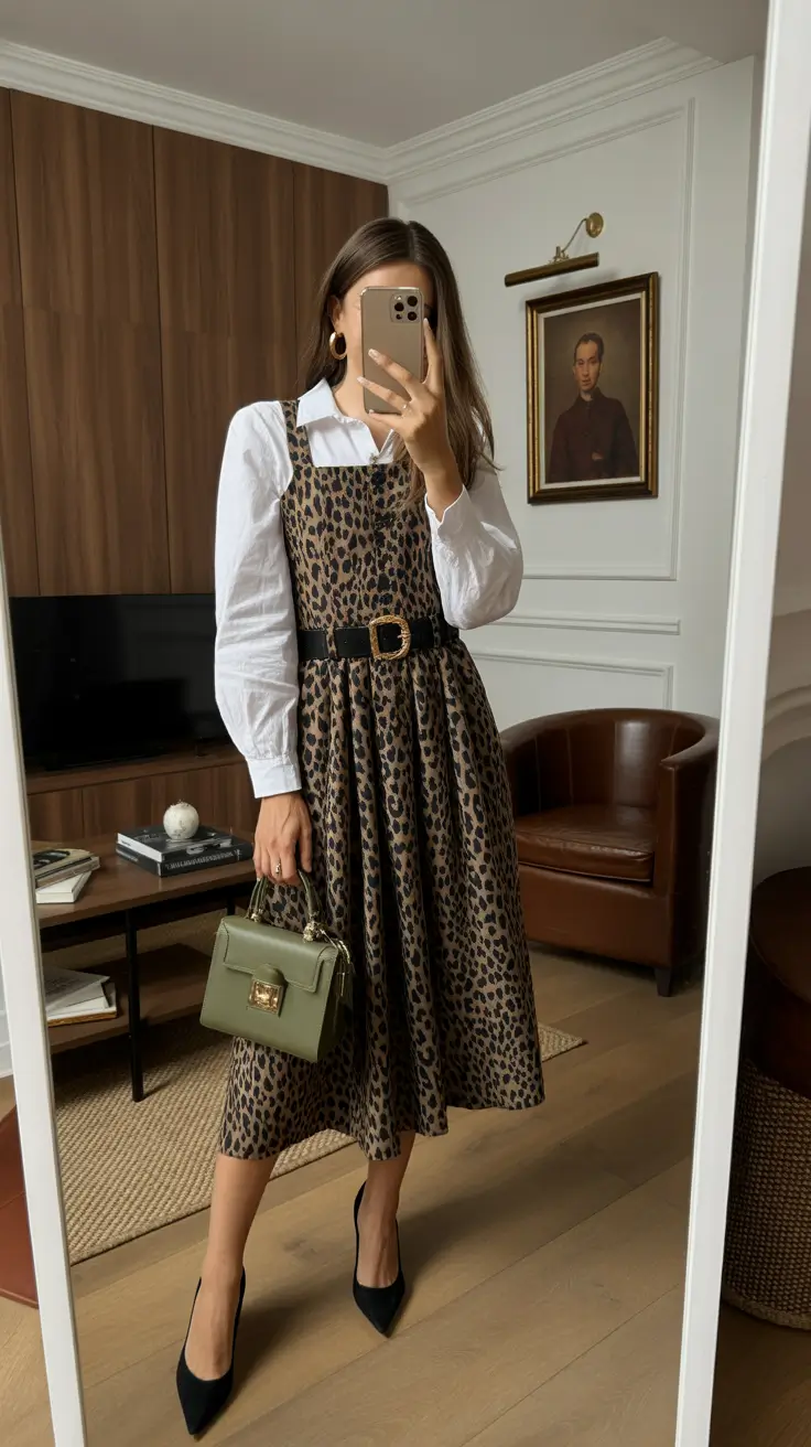 popular spring mom outfits 2026 - Classic White Layers with Playful Prints