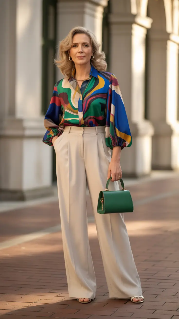 Top spring dressing over 50 2026 Artful Prints With Tailored Spring Neutrals