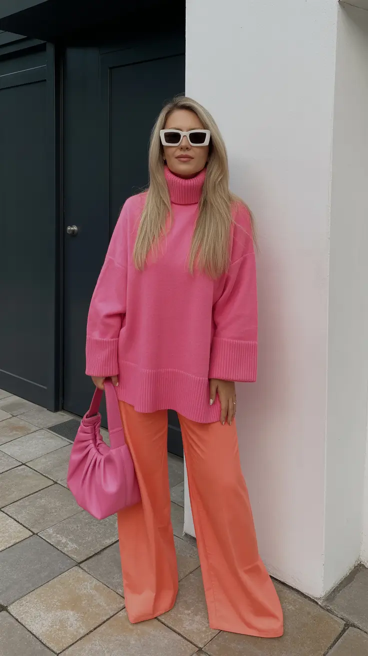 trendy spring preppy outfits 2026 Tonal Brights With a Confident Color Kick