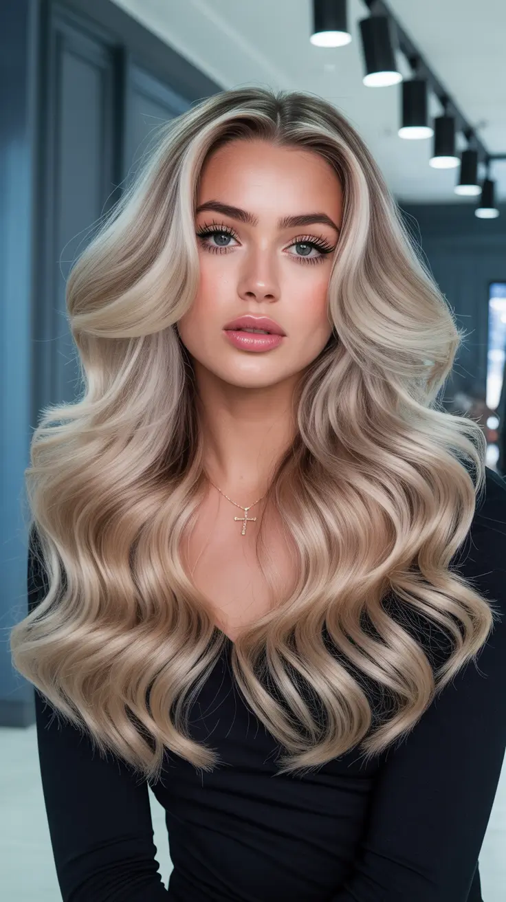 best spring haircuts 2026 Light Pearl Blonde Waves