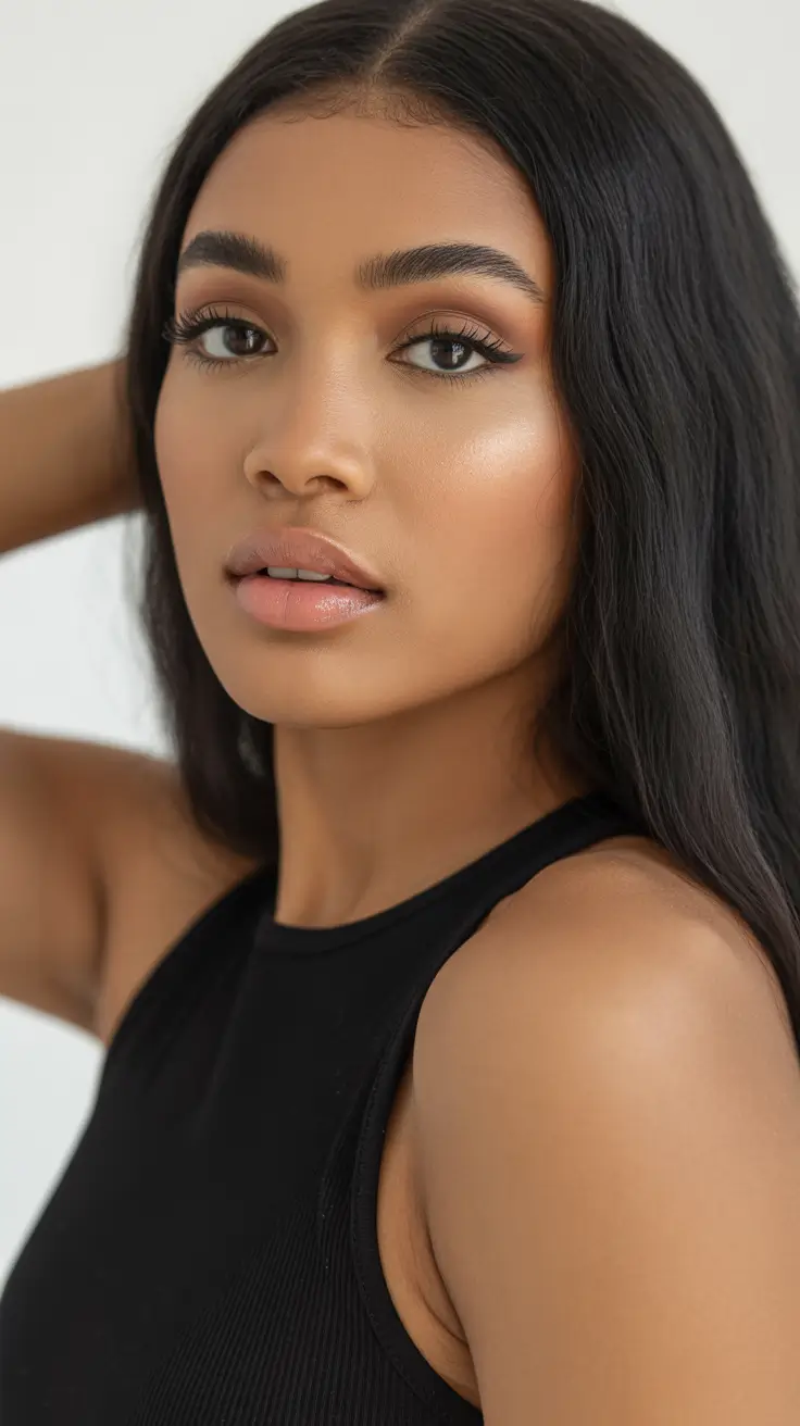 bold spring hair color for tan skin 2026 Deep Neutral Brunette Radiance