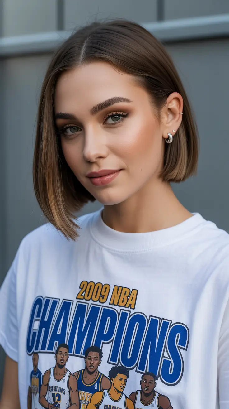 bold spring hair color for tan skin 2026 Soft Shadow Root Bronde Bob