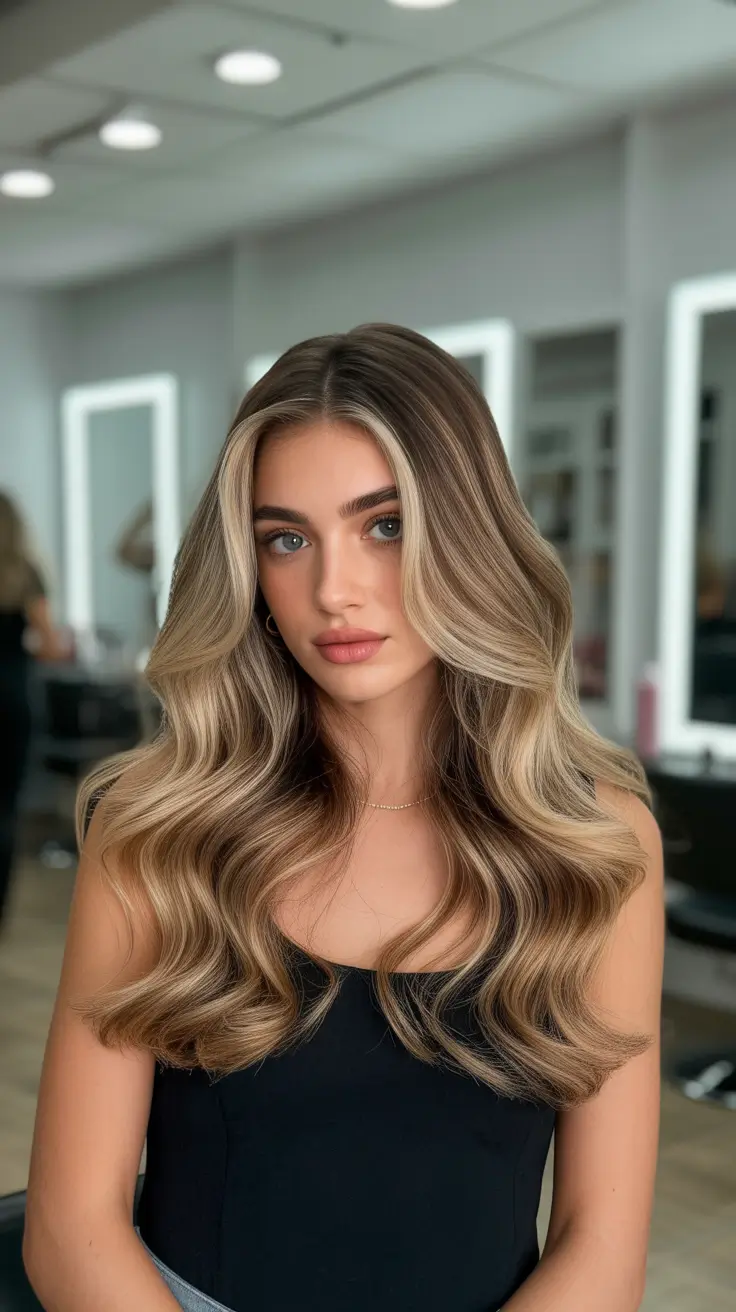 chic spring hair color for light skin 2026 Beige Bronde Ribbon Dimension