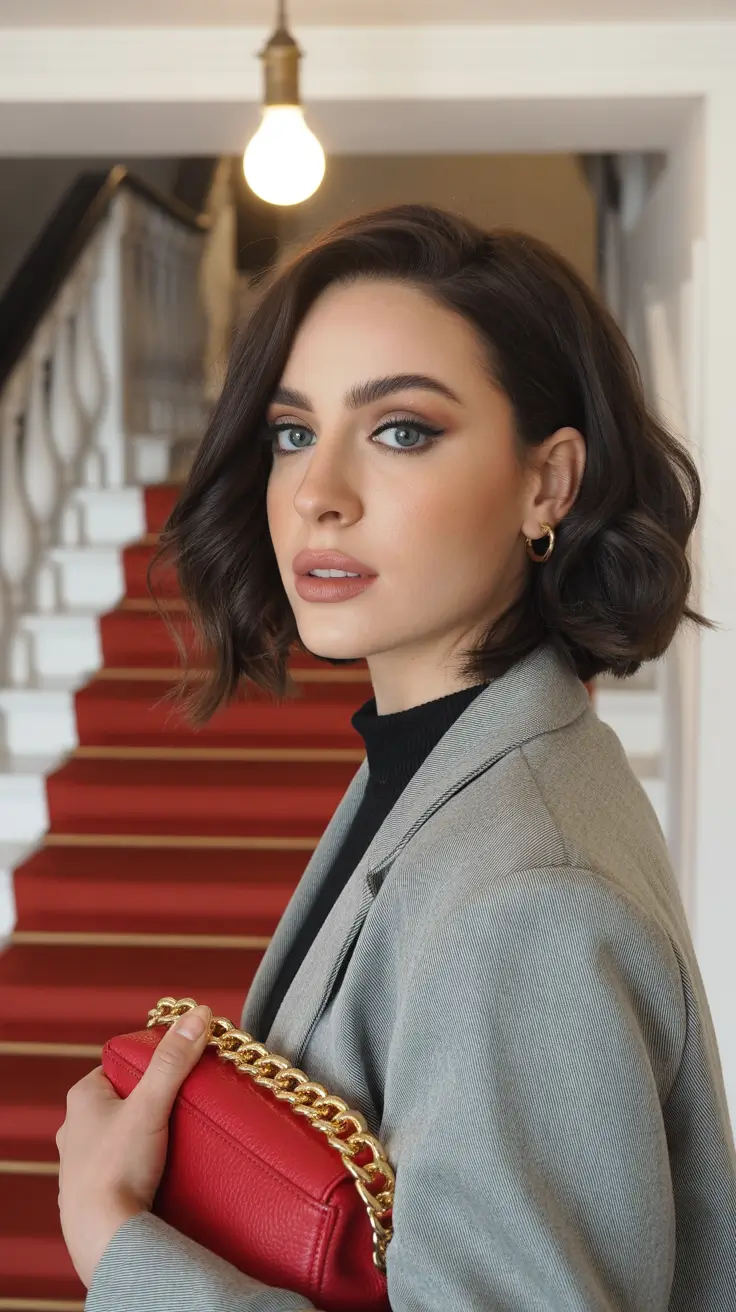 spring hair trends 2026 Textured Short Brunette Bob
