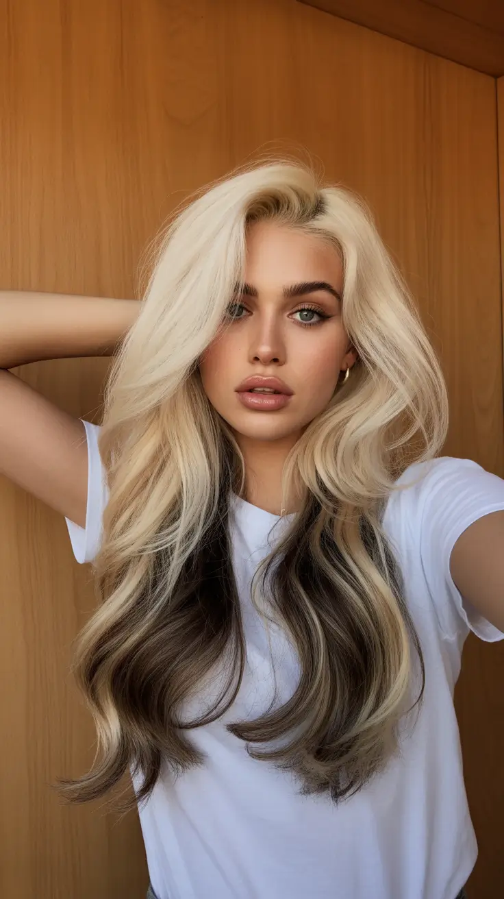 cute spring haircuts for heart face shape 2026 High Contrast Long Layers with Soft Power