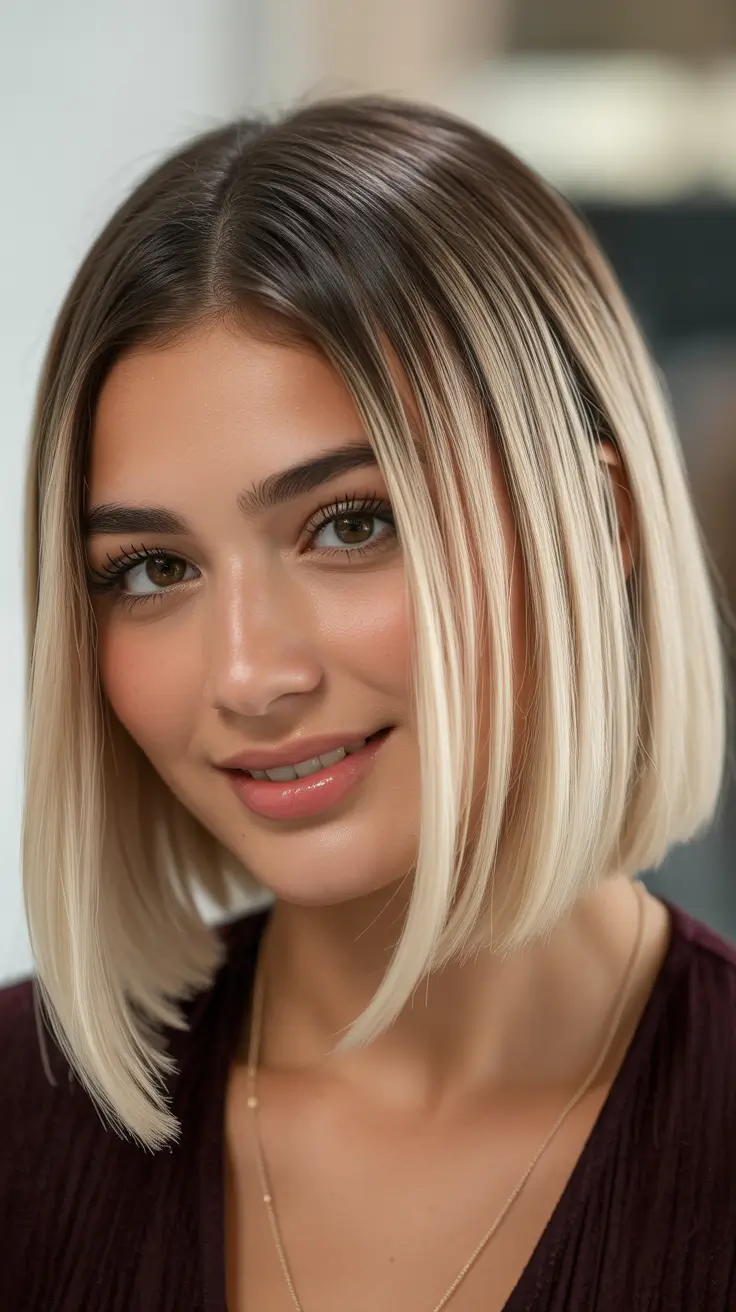 cute spring long bob haircut ideas 2026 Blended Blonde Long Bob With Natural Depth
