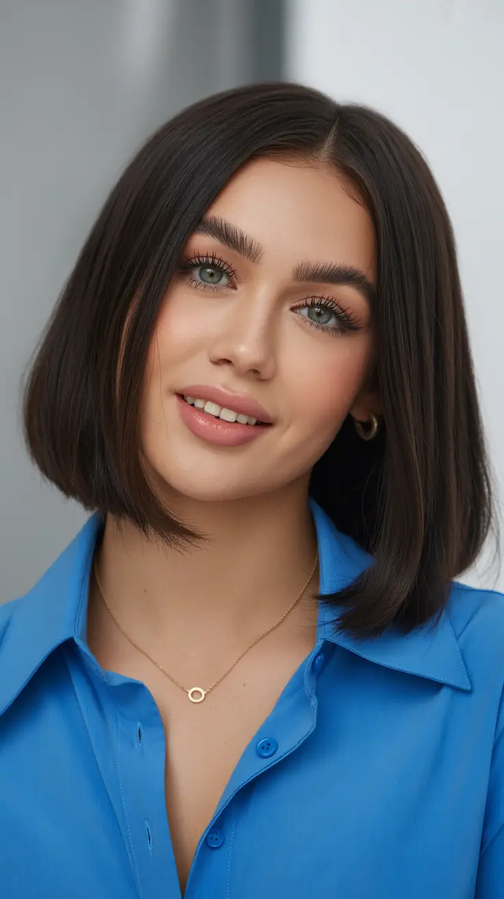 cute spring long bob haircut ideas 2026 Soft Structured Long Bob With Subtle Layers