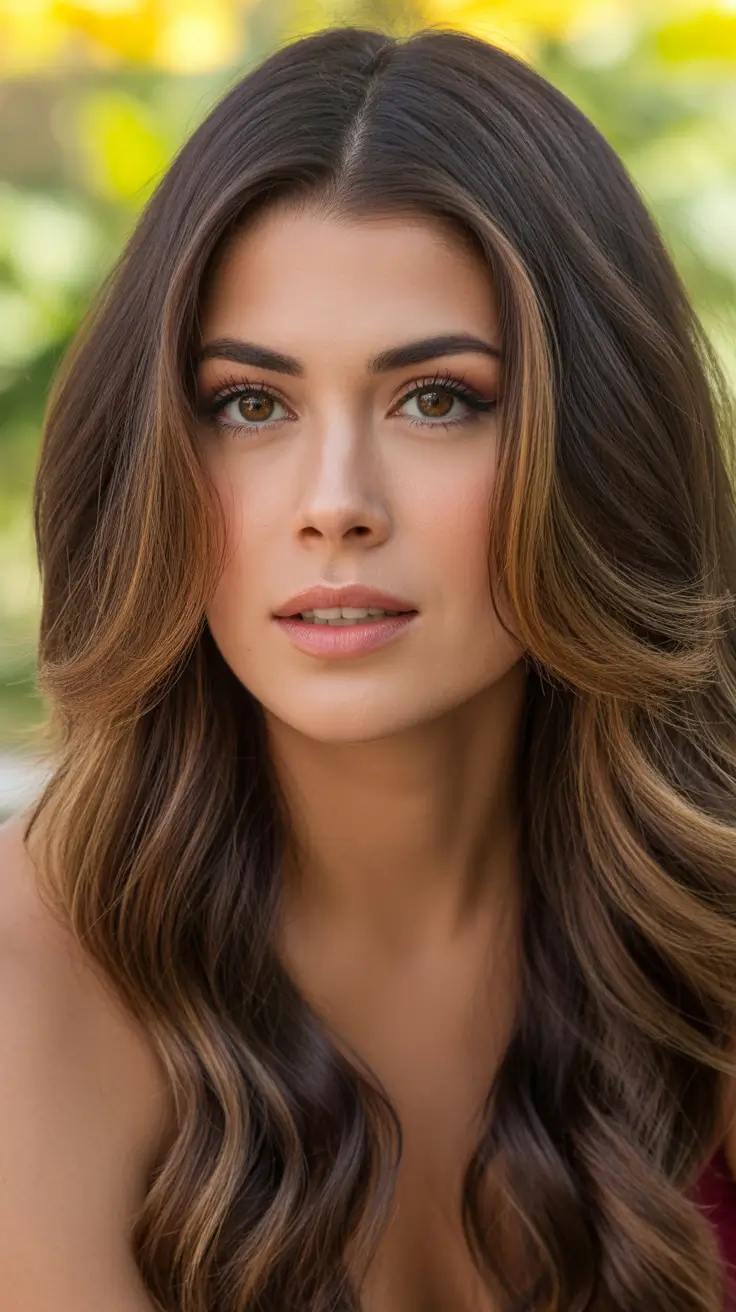 cute spring mom haircut ideas 2026 Natural Brunette Length With Subtle Face Framing