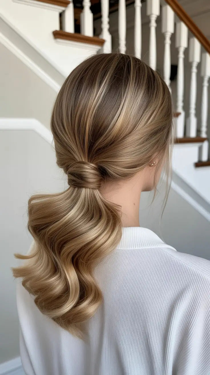 effortless spring quick hairstyles 2026 low ponytail waves