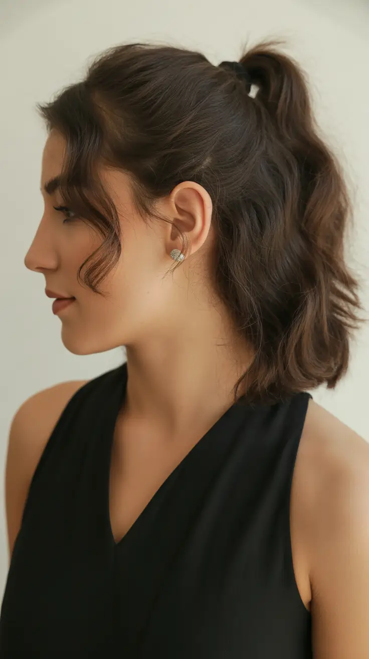 effortless spring quick hairstyles 2026 half up pony