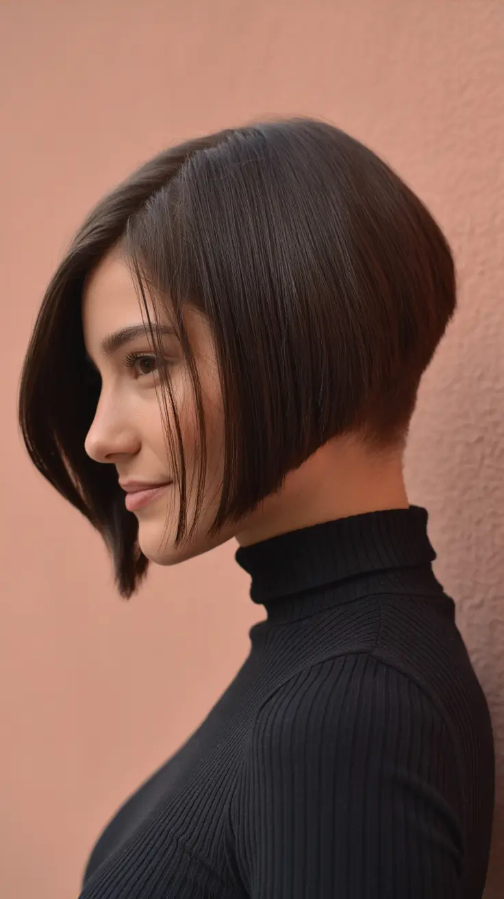 elegant spring bob haircut 2026 Architectural Angled Bob With Sculpted Nape