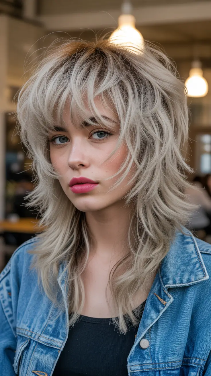 elegant spring shag haircut for 2026 Soft Platinum Layers With Modern Shag Energy