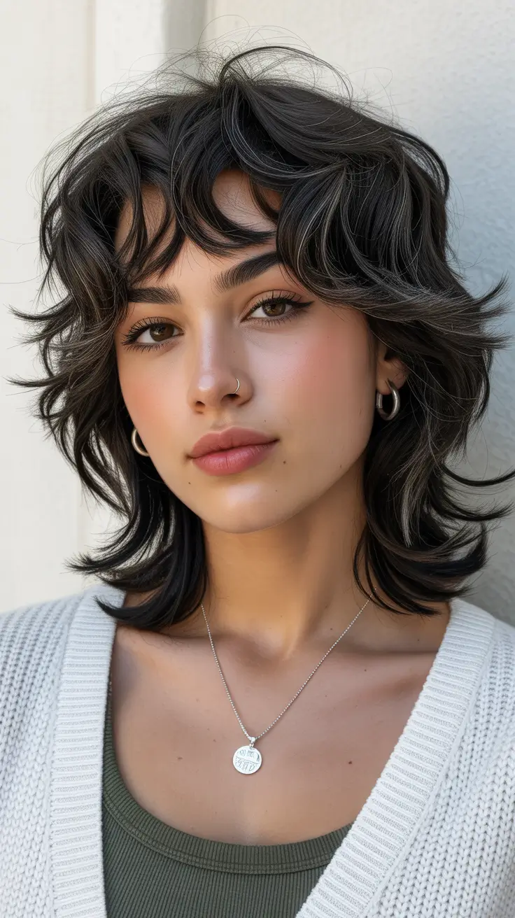 elegant spring shag haircut for 2026 Short Shag With French-Girl Bangs