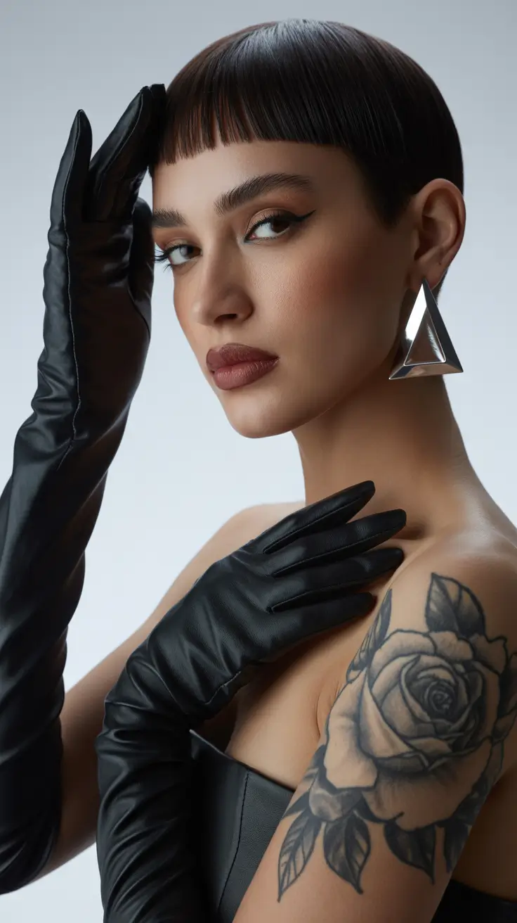 elegant spring short haircut 2026 graphic micro fringe