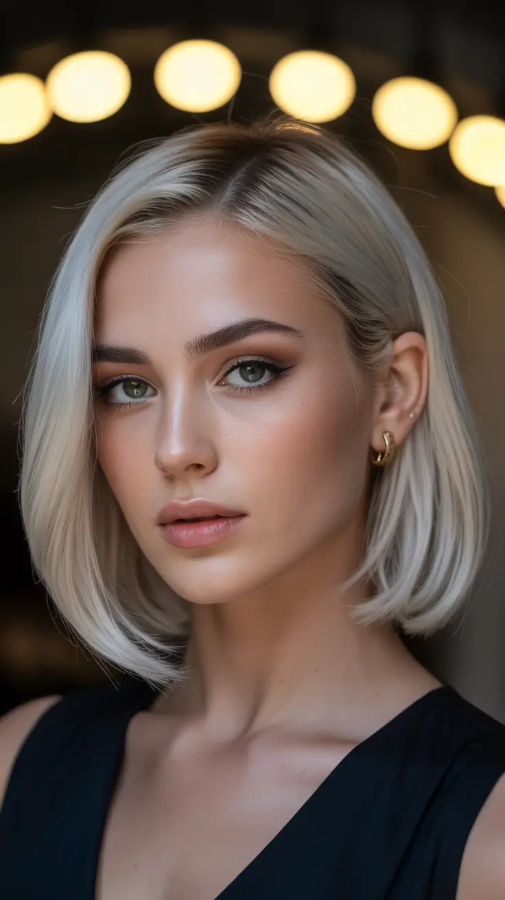 elegant spring short haircut 2026 cool blonde bob