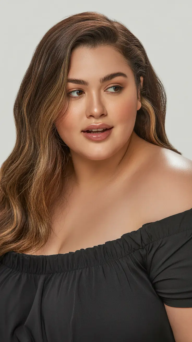 Fresh Spring Haircuts for Plus Size Women 2026 Bronzed Waves