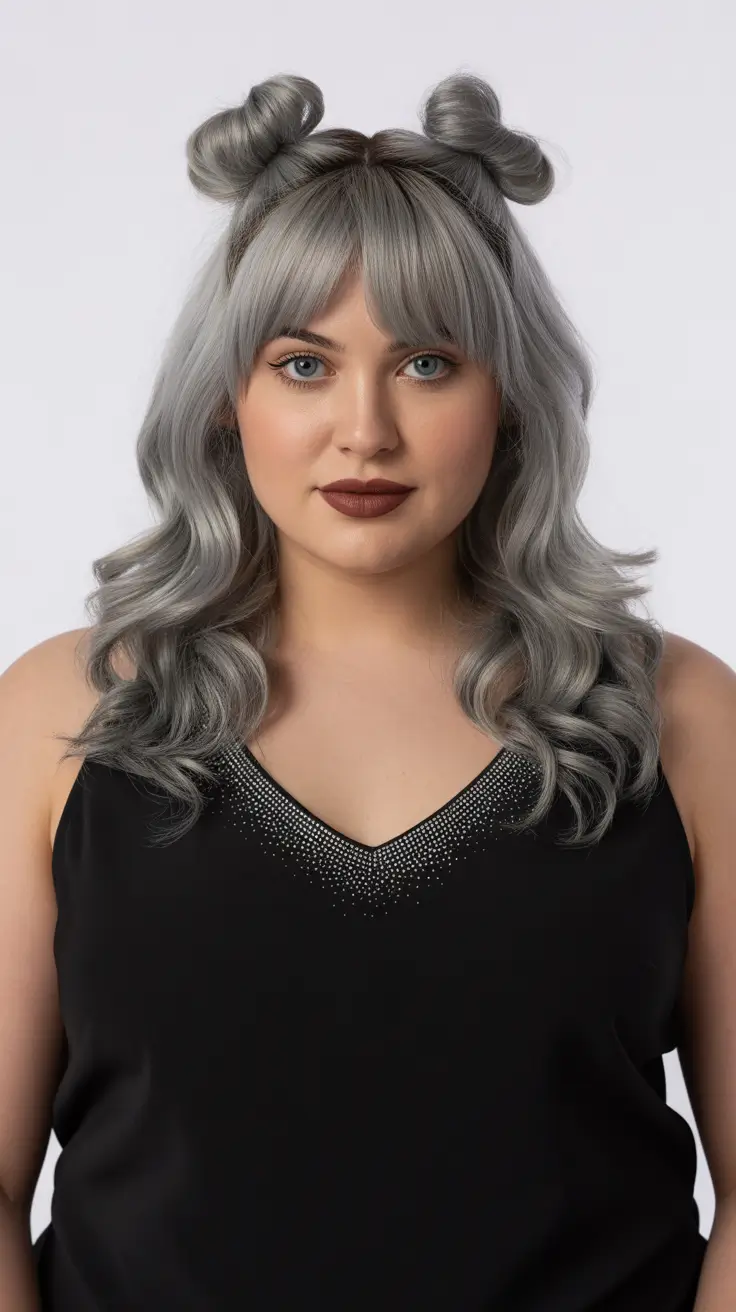 Fresh Spring Haircuts for Plus Size Women 2026 Silver Waves