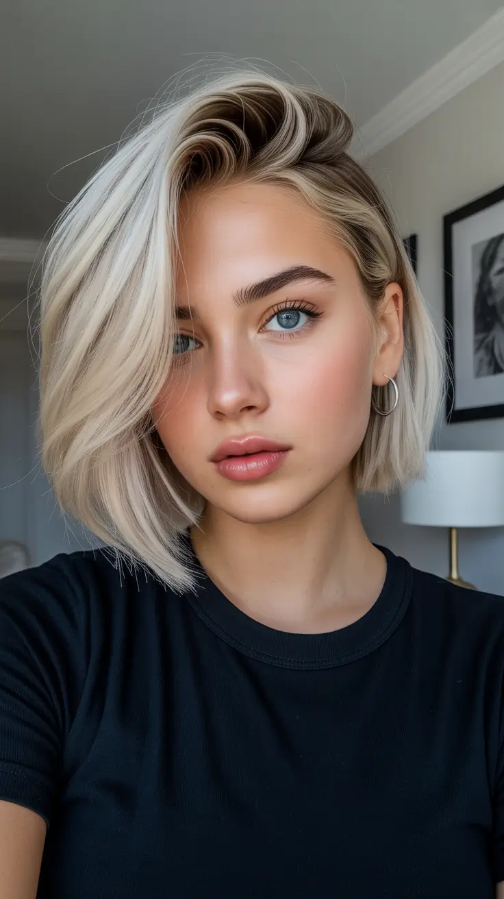 spring blonde hair color 2026 Soft Short Blonde Glow