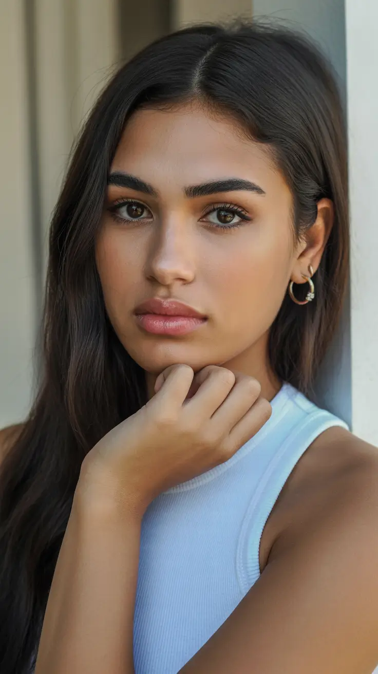 spring brown hair color 2026 Soft Chestnut Glow