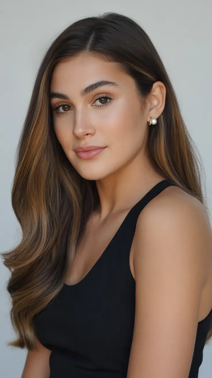 spring brown hair color 2026 Honey Bronze Balayage