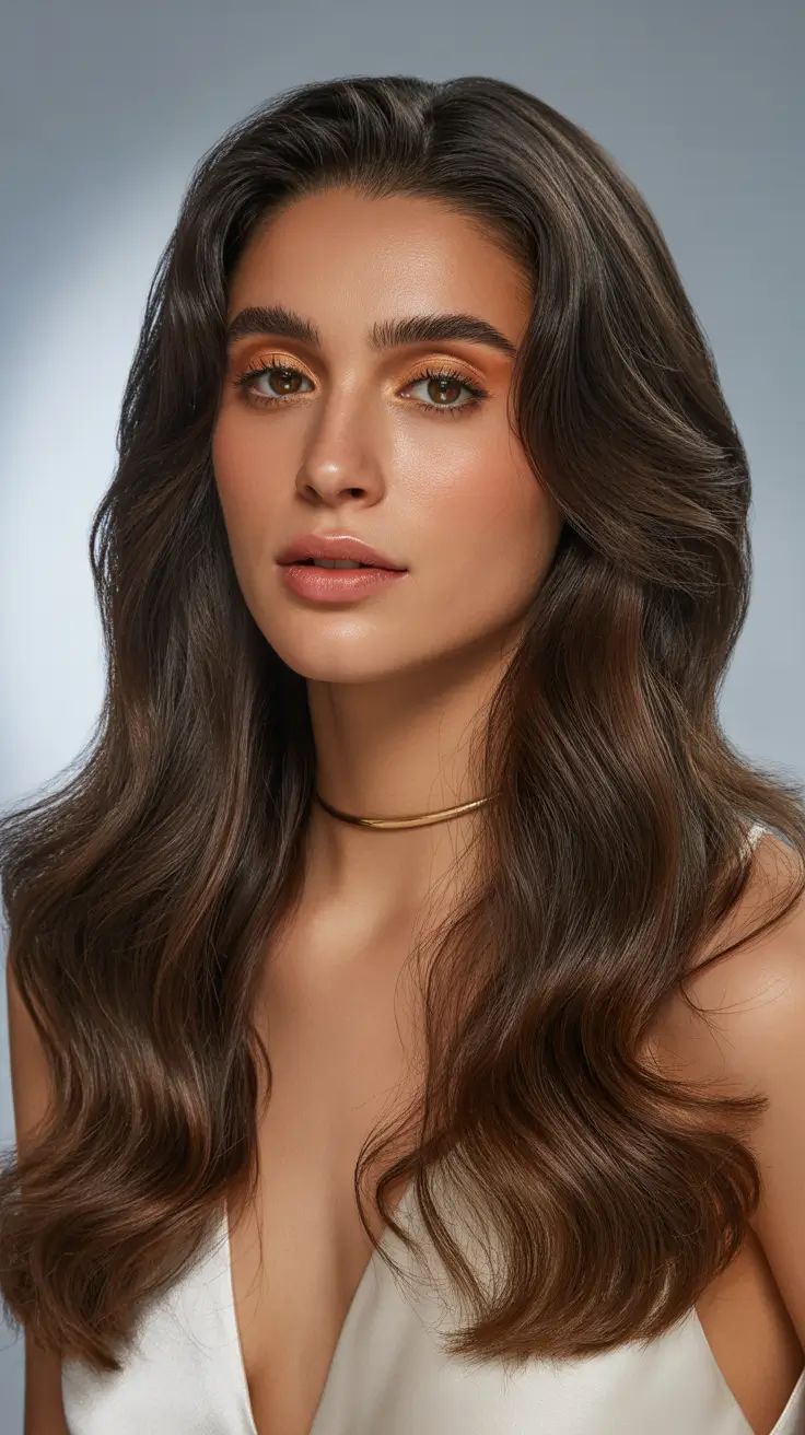 spring haircut long layers Classic Volume Waves With Soft Layer Placement