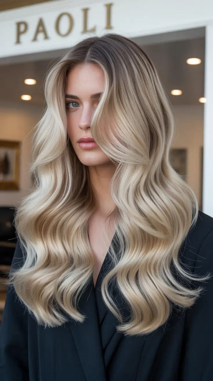 new spring long haircut ideas 2026 Dimensional Blonde Length With Effortless Movement