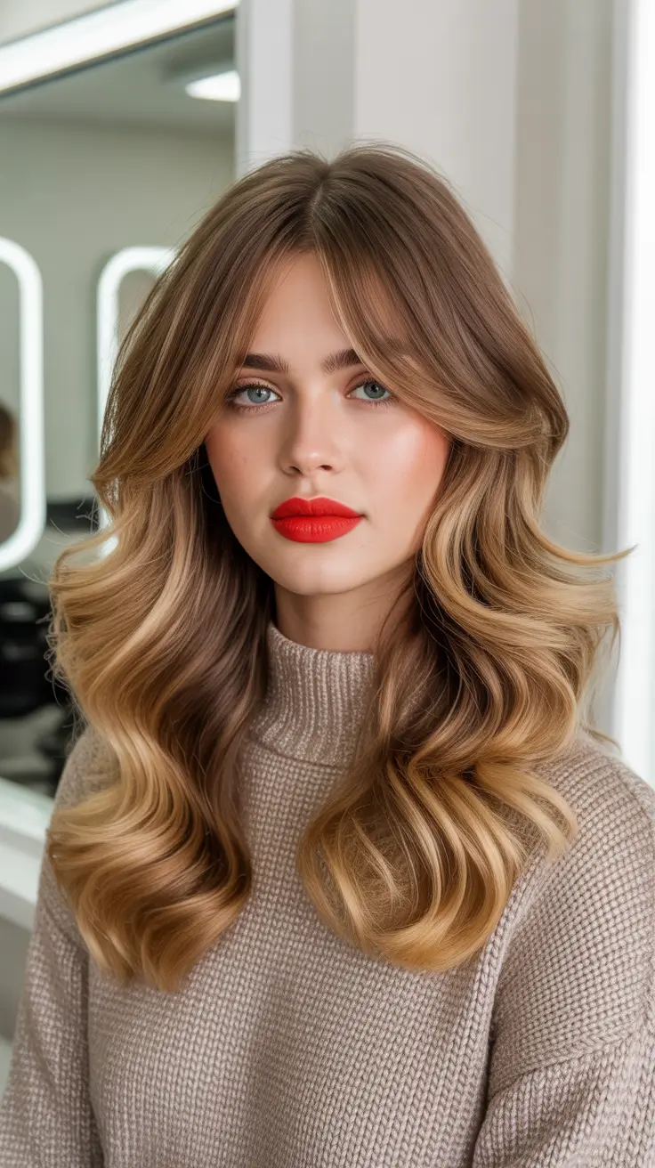 new spring mid length haircut 2026 Mid Length With Layers and Curtain Bangs