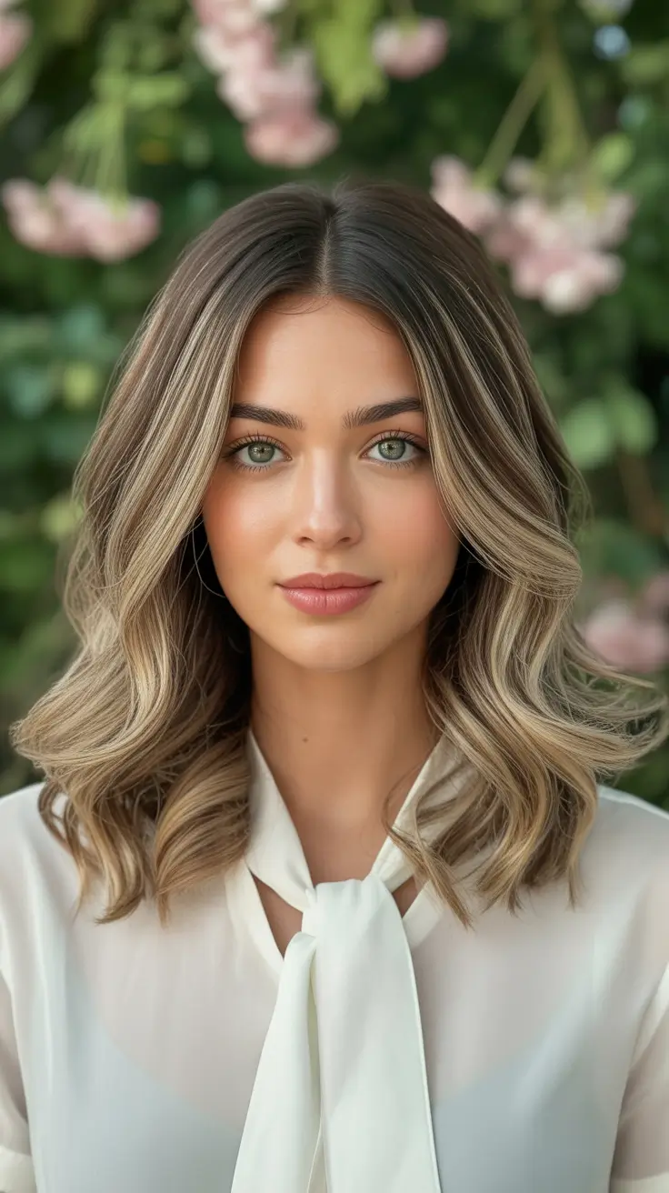 new spring mid length haircut 2026 Natural Mid Length With Soft Volume and Balance